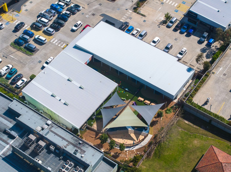 Aerial view of childcare centre